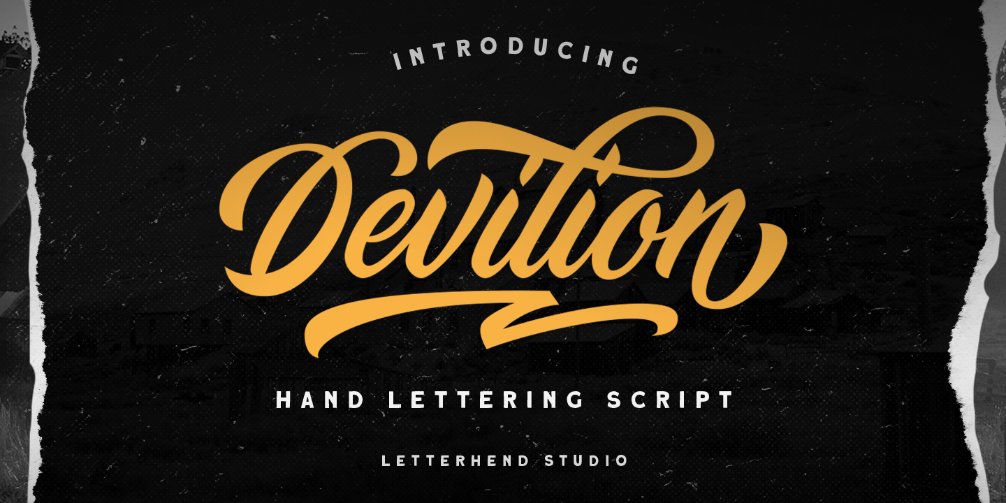 Devilion Font preview